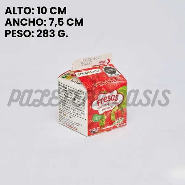 Fresas con crema