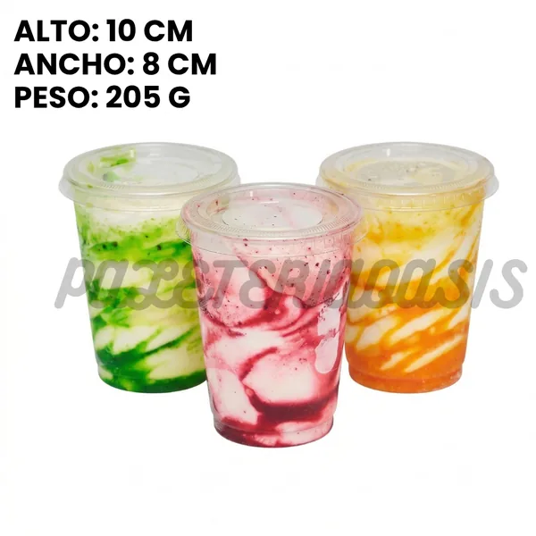 Vaso de nieve yogurt